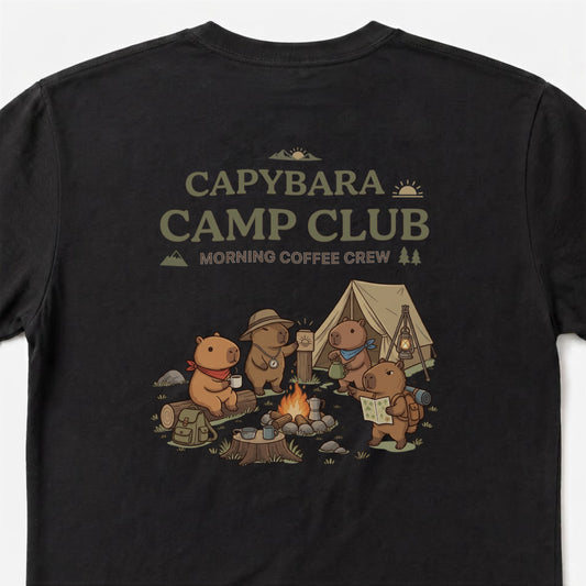 CAPYBARA CAMP CLUB カピバラ Tシャツ ｜バックプリント
