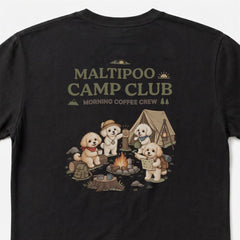 MALTIPOO CAMP CLUB マルプー Tシャツ ｜バックプリント