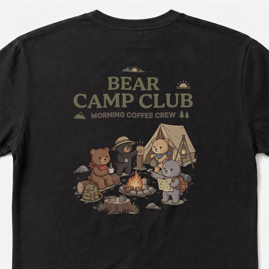 BEAR CAMP CLUB クマ Tシャツ ｜バックプリント