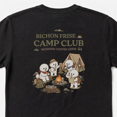 BICHON FRISE CAMP CLUB ビションフリーゼ Tシャツ ｜バックプリント
