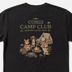 CORGI CAMP CLUB コーギー Tシャツ ｜バックプリント