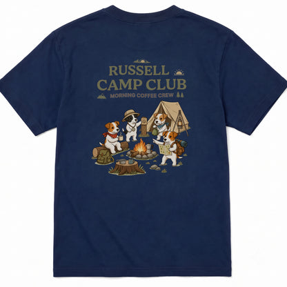 RUSSELL CAMP CLUB ジャックラッセルテリア Tシャツ ｜バックプリント