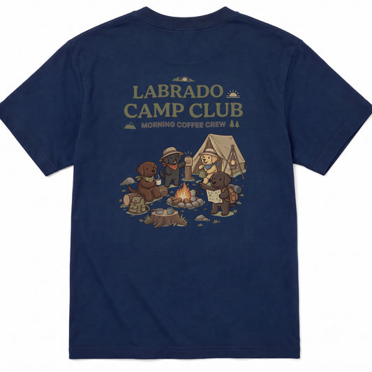 LABRADO CAMP CLUB ラブラドールレトリバー Tシャツ ｜バックプリント