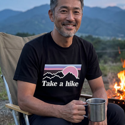 Take A Hike ｜ 登山・ハイキング・アウトドア・レトロ・パロディに人気