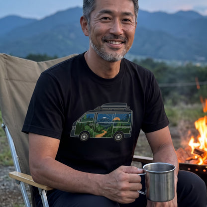 キャンピングカー風景 Tシャツ | CAMPMODE