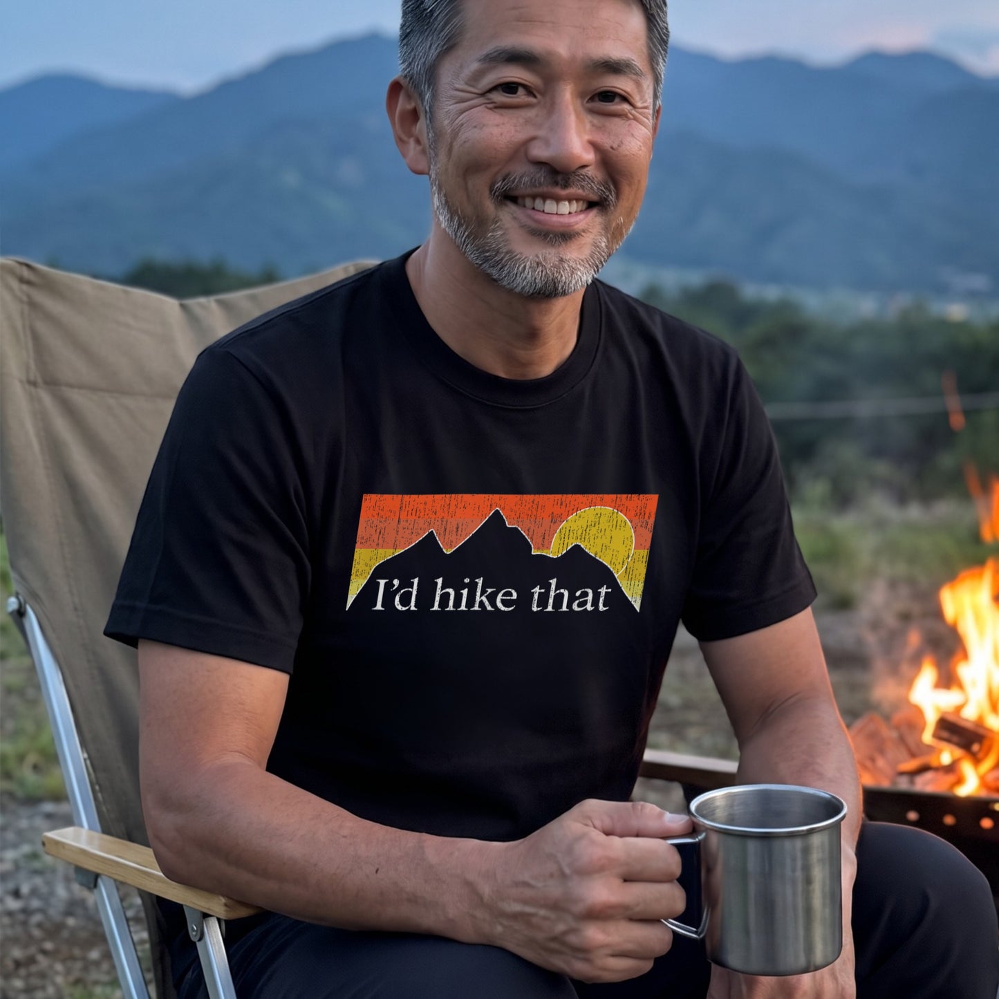 I'd Hike That ｜ 登山・ハイキング・アウトドア・レトロ・パロディに人気