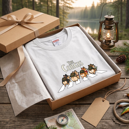 THE CORGIS コーギー横断歩道 長袖Tシャツ
