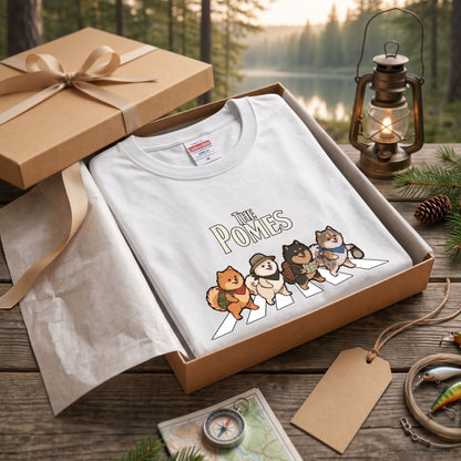 THE POMES ポメラニアン横断歩道 長袖Tシャツ