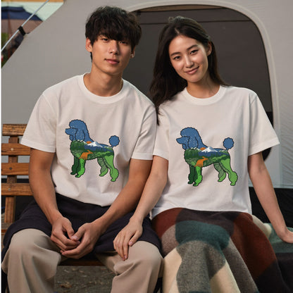 【Poodle Dog】自然風景ダブルエスポージャーTシャツ | CAMPMODE