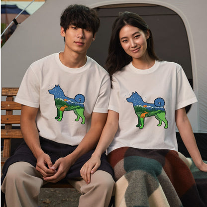 犬好き・キャンプ愛好者必見！柴犬デザインTシャツ | CAMPMODE