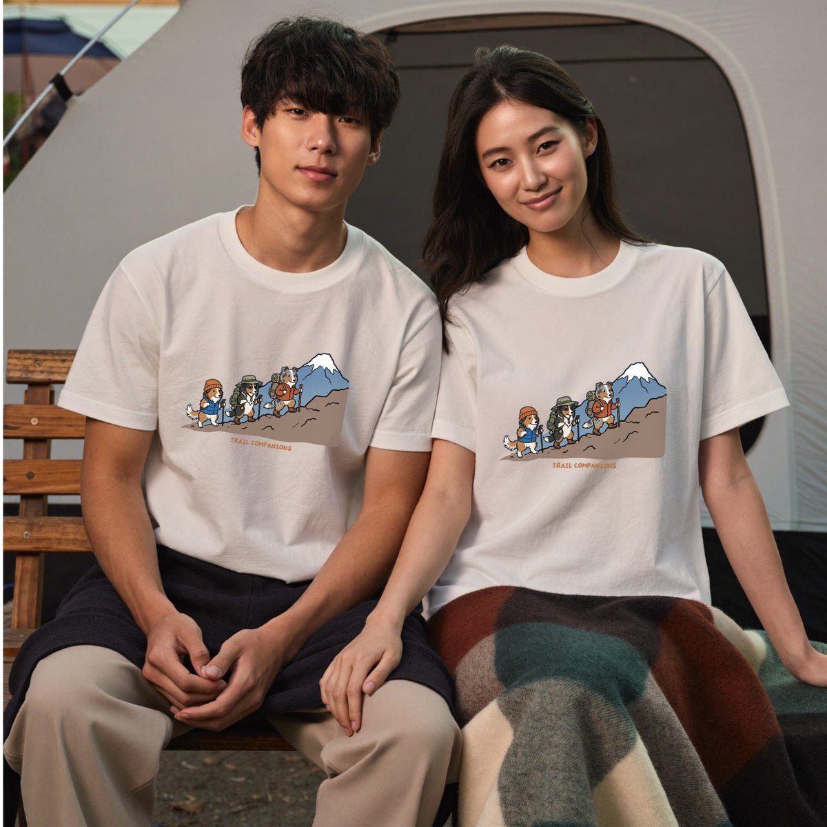 TRAIL COMPANIONS 登山犬Tシャツ