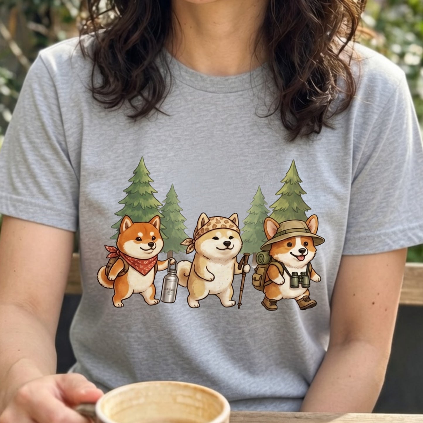 【柴犬・ハイキング＆キャンプ】おしゃれなTシャツ | CAMPMODE