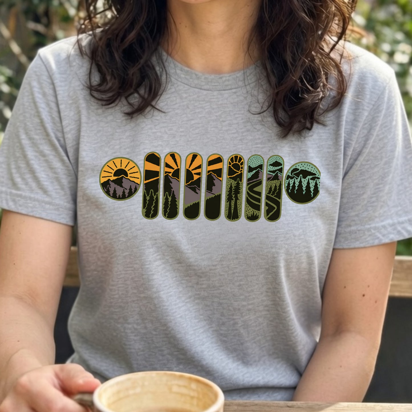 アウトドア Tシャツ キャンプ 登山 山 レトロ 自然 イラスト メンズ レディース おしゃれ 人気