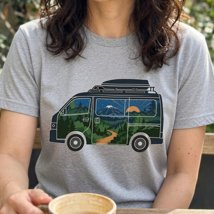 キャンピングカー風景 Tシャツ | CAMPMODE