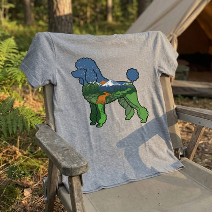 【Poodle Dog】自然風景ダブルエスポージャーTシャツ | CAMPMODE