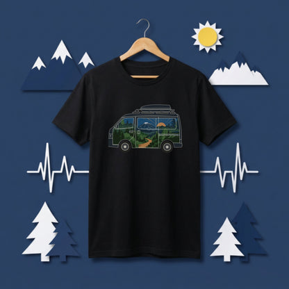 キャンピングカー風景 Tシャツ | CAMPMODE