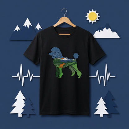 【Poodle Dog】自然風景ダブルエスポージャーTシャツ | CAMPMODE