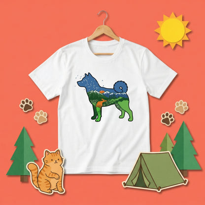 犬好き・キャンプ愛好者必見！柴犬デザインTシャツ | CAMPMODE