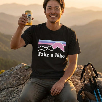 Take A Hike ｜ 登山・ハイキング・アウトドア・レトロ・パロディに人気