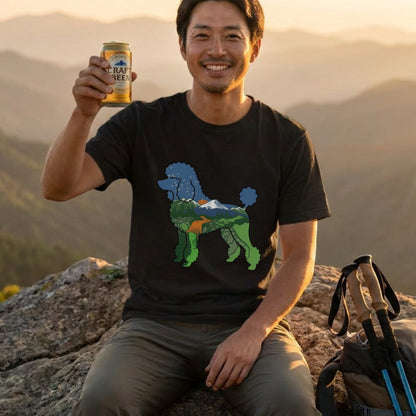 【Poodle Dog】自然風景ダブルエスポージャーTシャツ | CAMPMODE