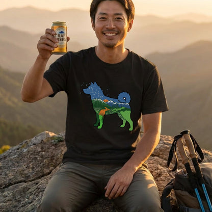 犬好き・キャンプ愛好者必見！柴犬デザインTシャツ | CAMPMODE