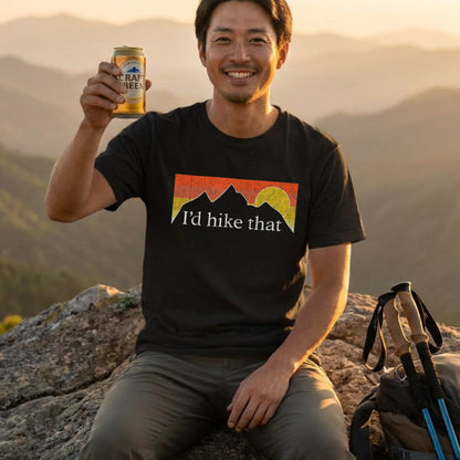 I'd Hike That ｜ 登山・ハイキング・アウトドア・レトロ・パロディに人気