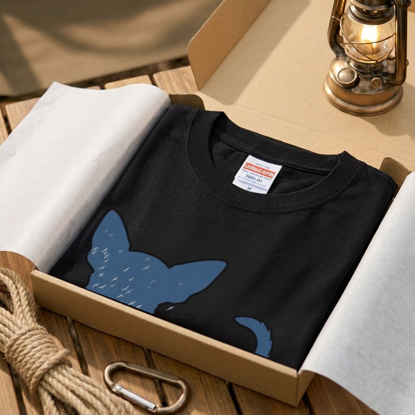 【Chihuahua】自然風景ダブルエスポージャー白Tシャツ | CAMPMODE