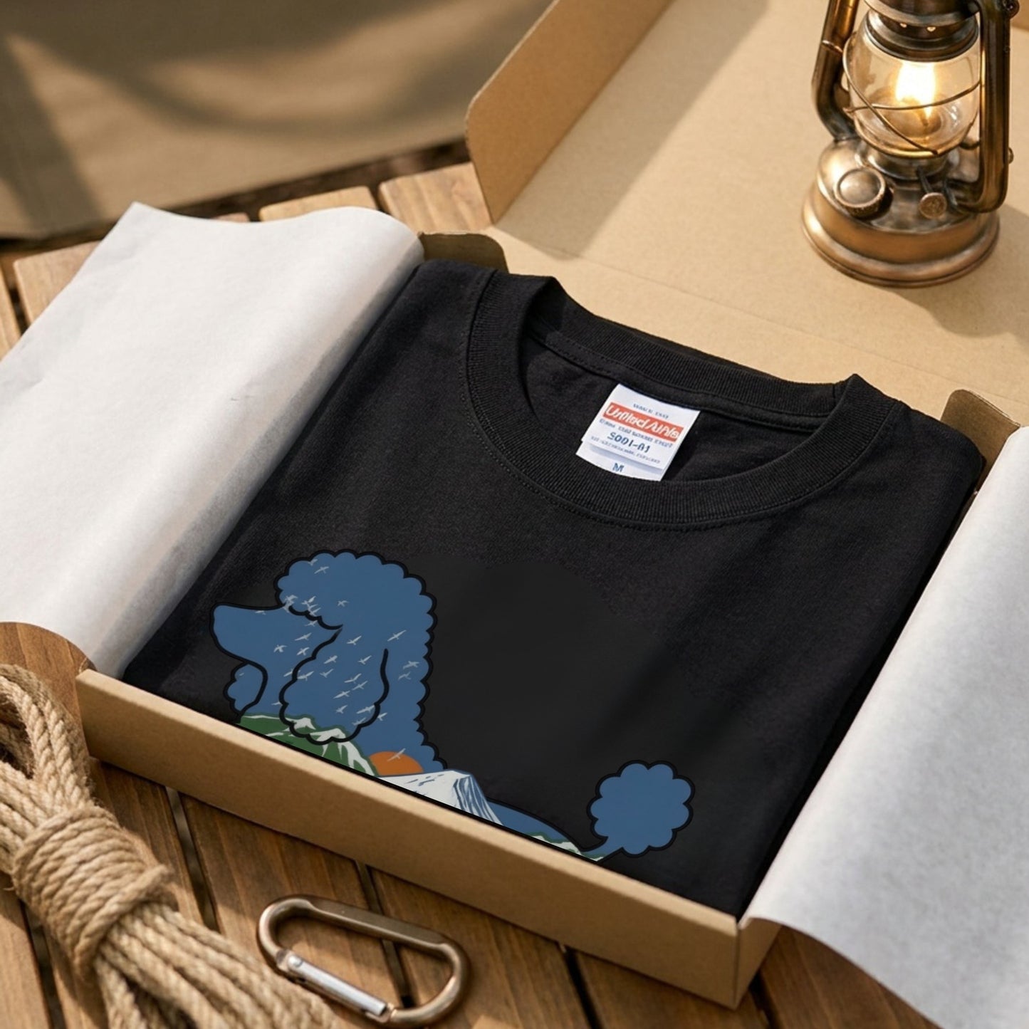 【Poodle Dog】自然風景ダブルエスポージャーTシャツ | CAMPMODE