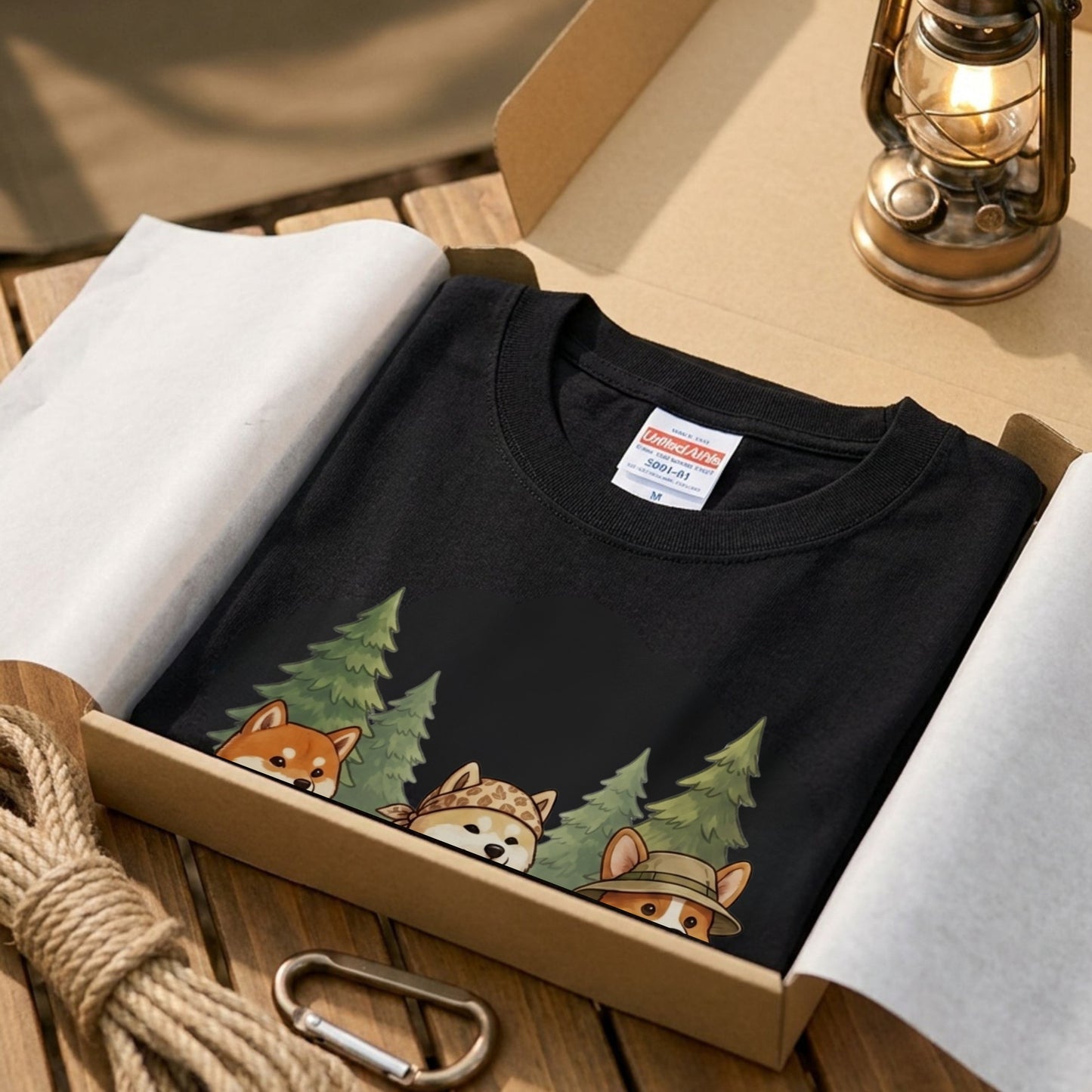 【柴犬・ハイキング＆キャンプ】おしゃれなTシャツ | CAMPMODE
