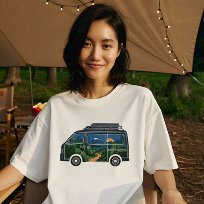 キャンピングカー風景 Tシャツ | CAMPMODE