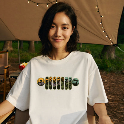 アウトドア Tシャツ キャンプ 登山 山 レトロ 自然 イラスト メンズ レディース おしゃれ 人気