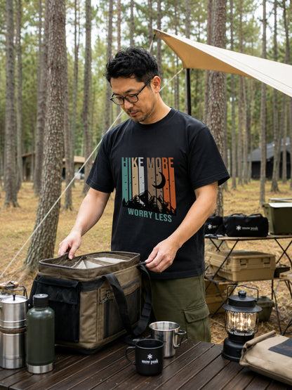 ヴィンテージ 山 グラフィック Tシャツ | 登山 ハイキング 服 | CAMPMODE