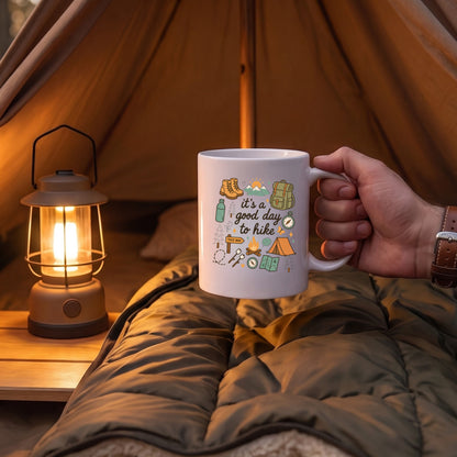 【it's a good day to hike】ハイキング・登山 セラミックマグカップ | CAMPMODE