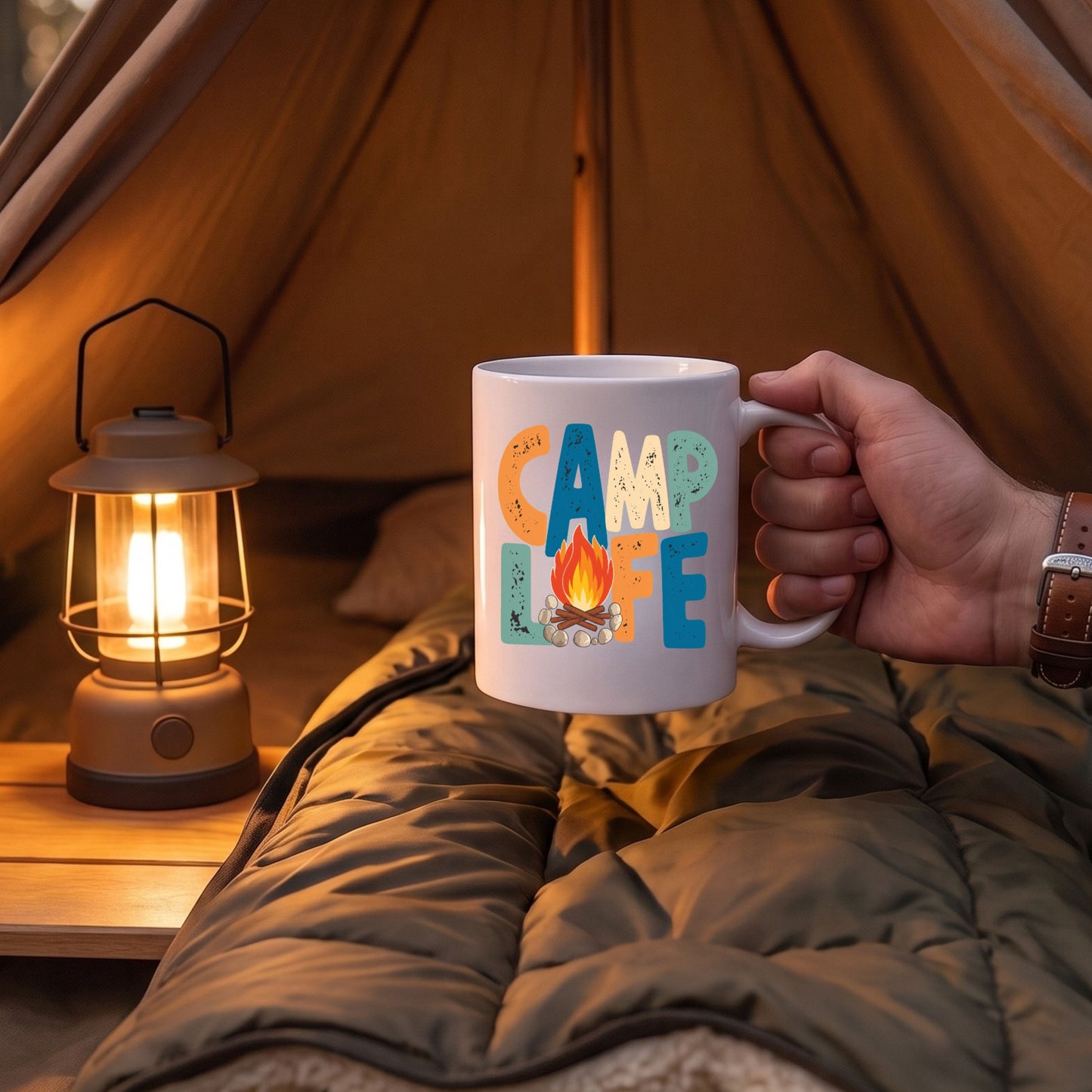 【CAMP LIFE】セラミックマグカップ | CAMPMODE