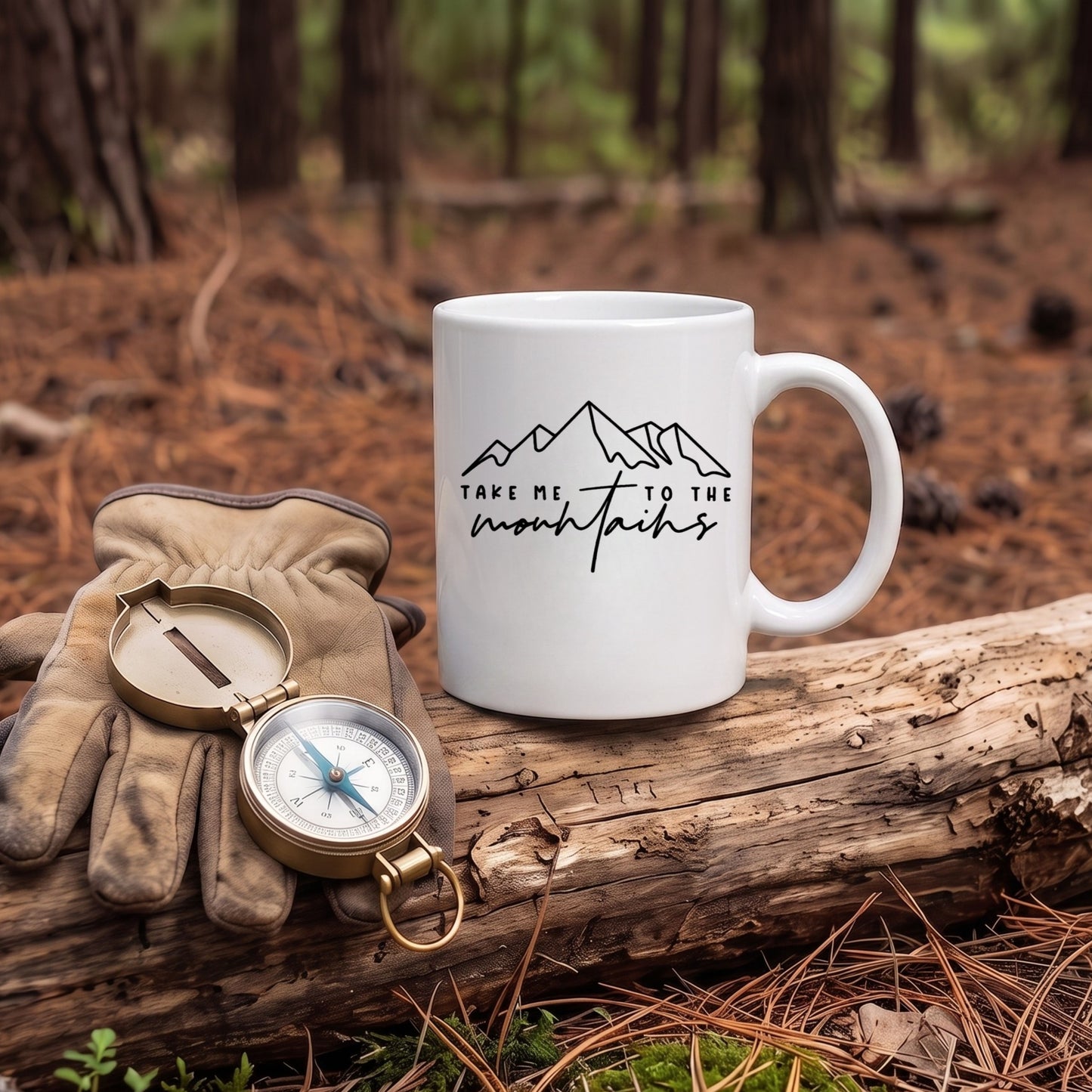 【TAKE ME TO THE MOUNTAINS】セラミックマグ | CAMPMODE