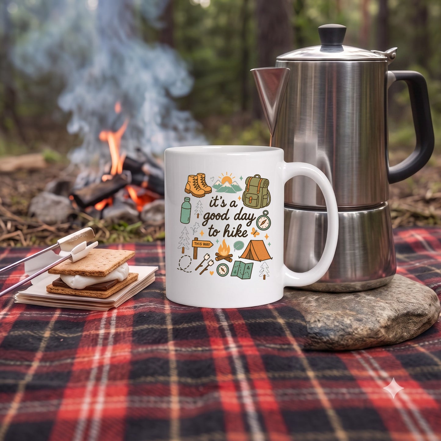 【it's a good day to hike】ハイキング・登山 セラミックマグカップ | CAMPMODE