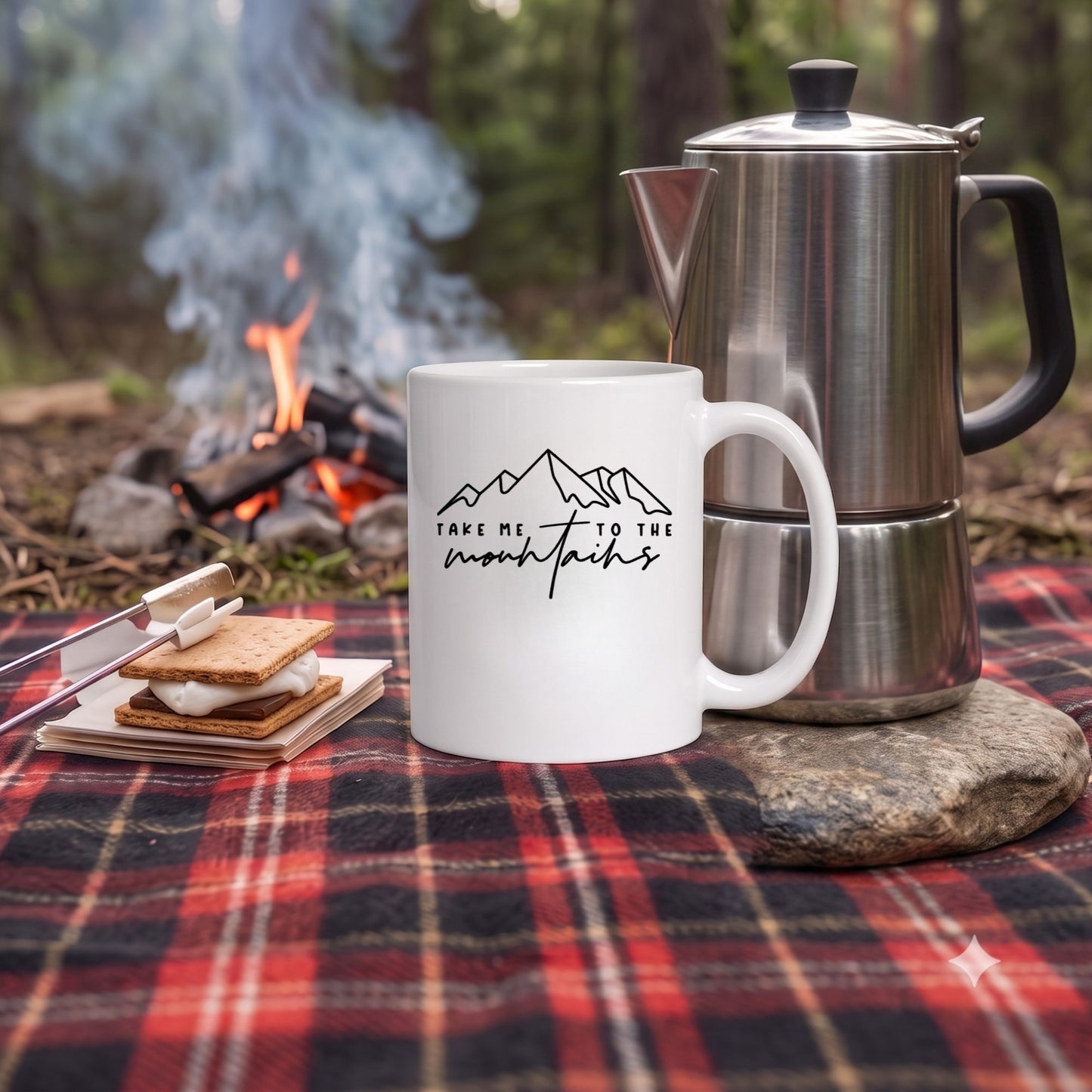 【TAKE ME TO THE MOUNTAINS】セラミックマグ | CAMPMODE