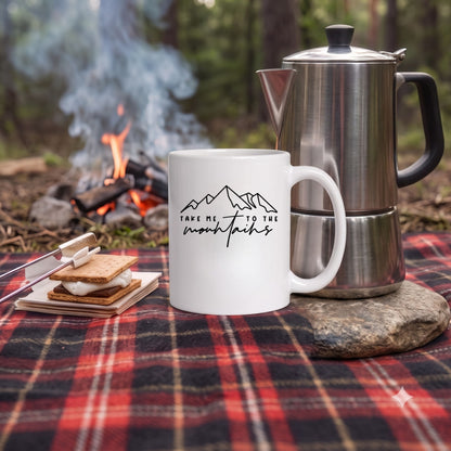 【TAKE ME TO THE MOUNTAINS】セラミックマグ | CAMPMODE