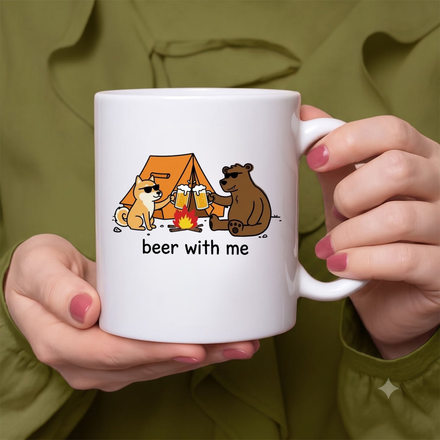 【beer with me】セラミックマグカップ | CAMPMODE