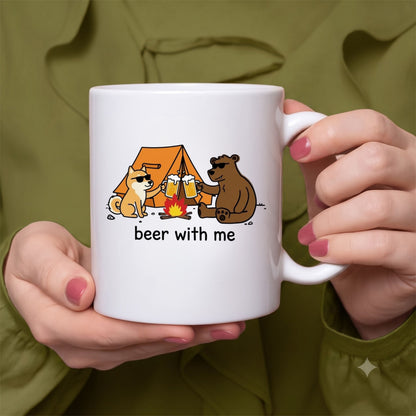 【beer with me】セラミックマグカップ | CAMPMODE
