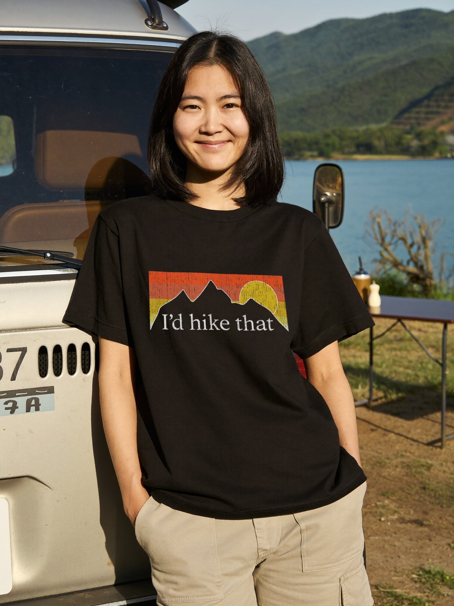 I'd Hike That ｜ 登山・ハイキング・アウトドア・レトロ・パロディに人気