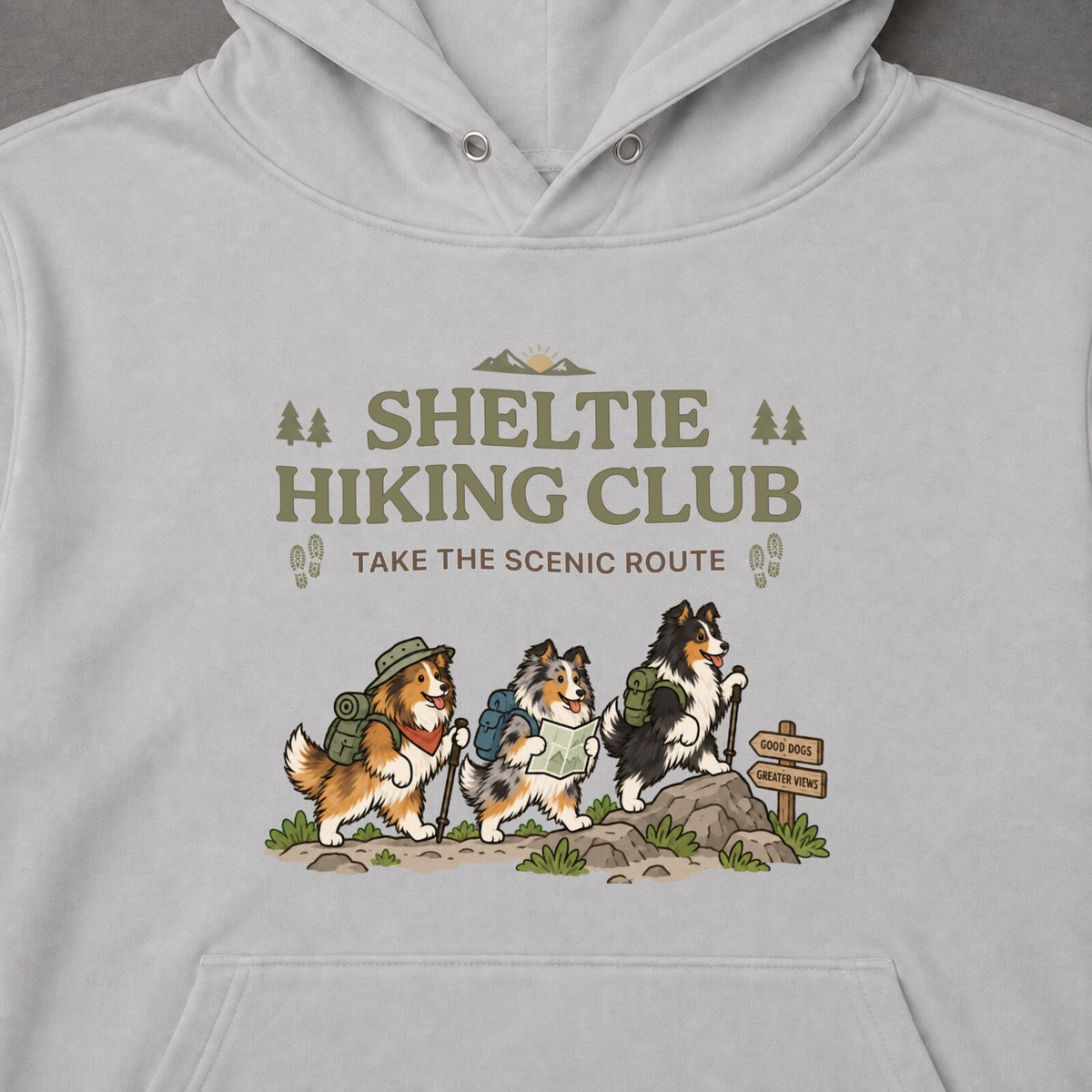CAMPMODE CAMP-1409-02 Sheltie Hiking Club フロントプリント