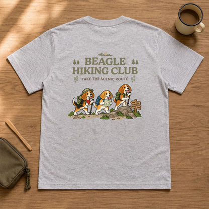 Beagle hiking club バックプリント Tシャツ