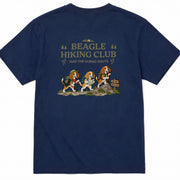 Beagle hiking club ビーグル 登山 Tシャツ｜バックプリント