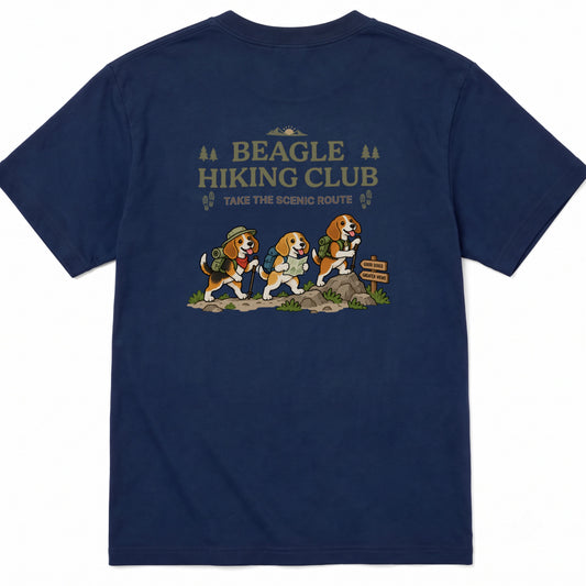 Beagle hiking club バックプリント Tシャツ