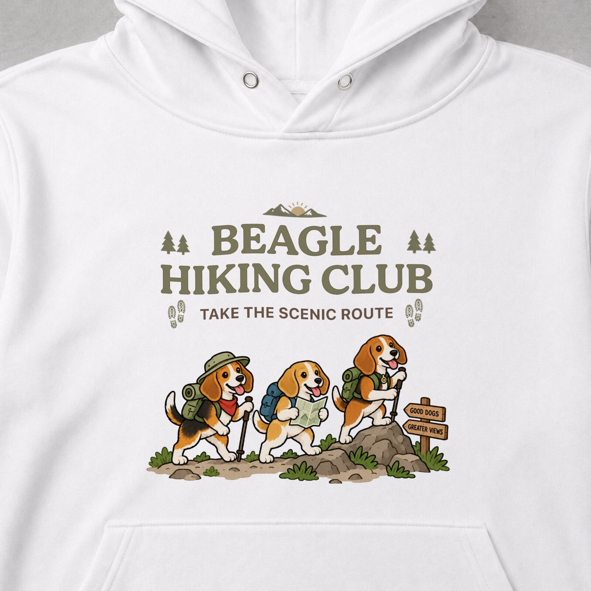 CAMPMODE CAMP-1409-03 Beagle Hiking Club フロントプリント