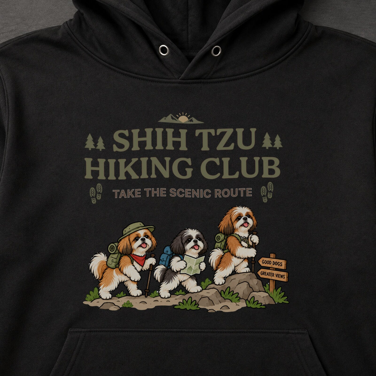 CAMPMODE CAMP-1409-05 Shih Tzu Hiking Club フロントプリント