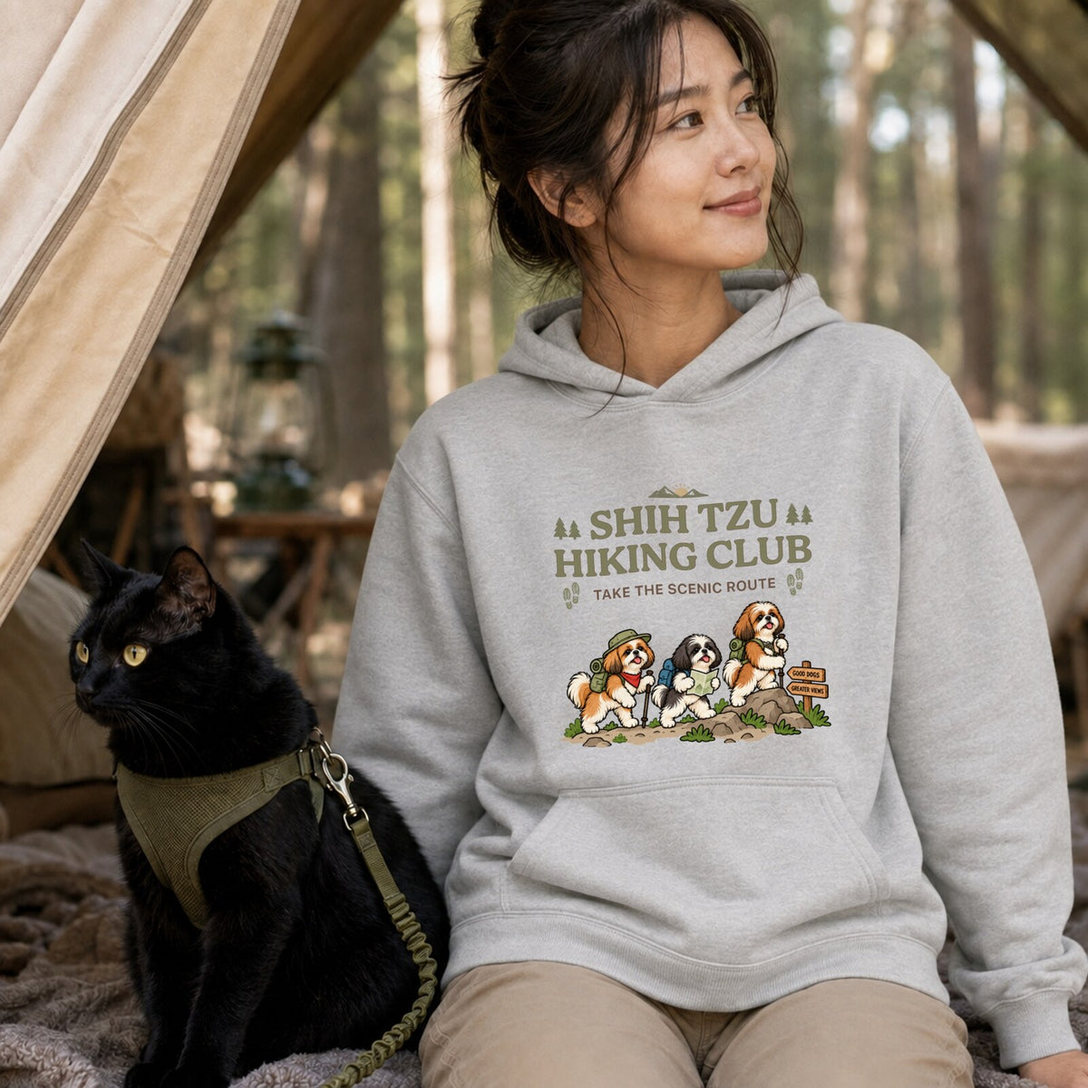 CAMPMODE CAMP-1409-05 Shih Tzu Hiking Club フロントプリント