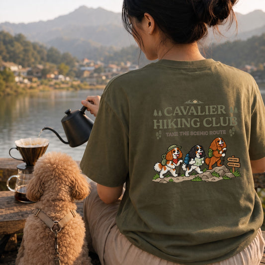 Cavalier hiking club バックプリント Tシャツ