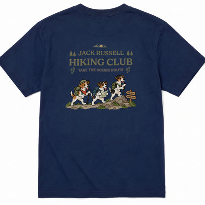 Jack Russell hiking club バックプリント Tシャツ